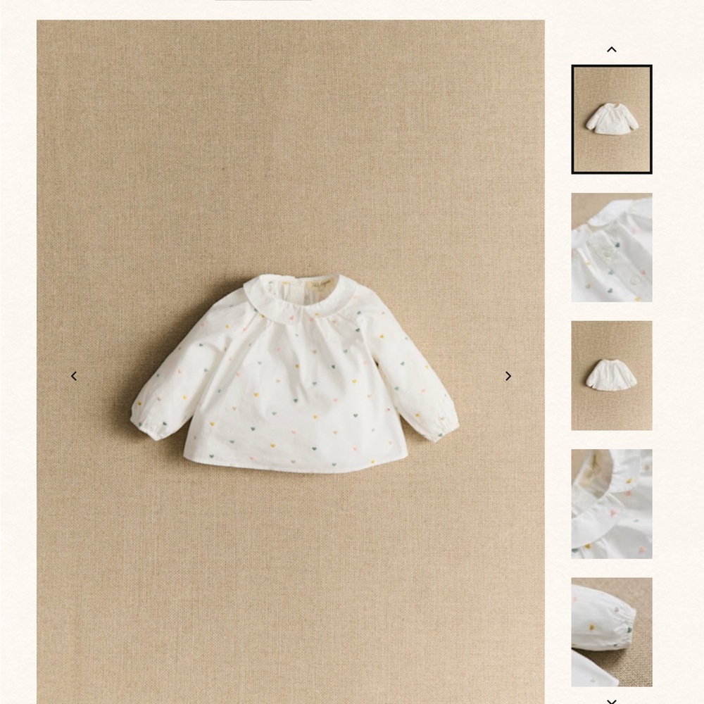 Petit Sezane Lilou Bebe Blouse 6M